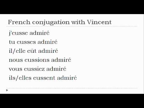 French verb conjugation = Admirer