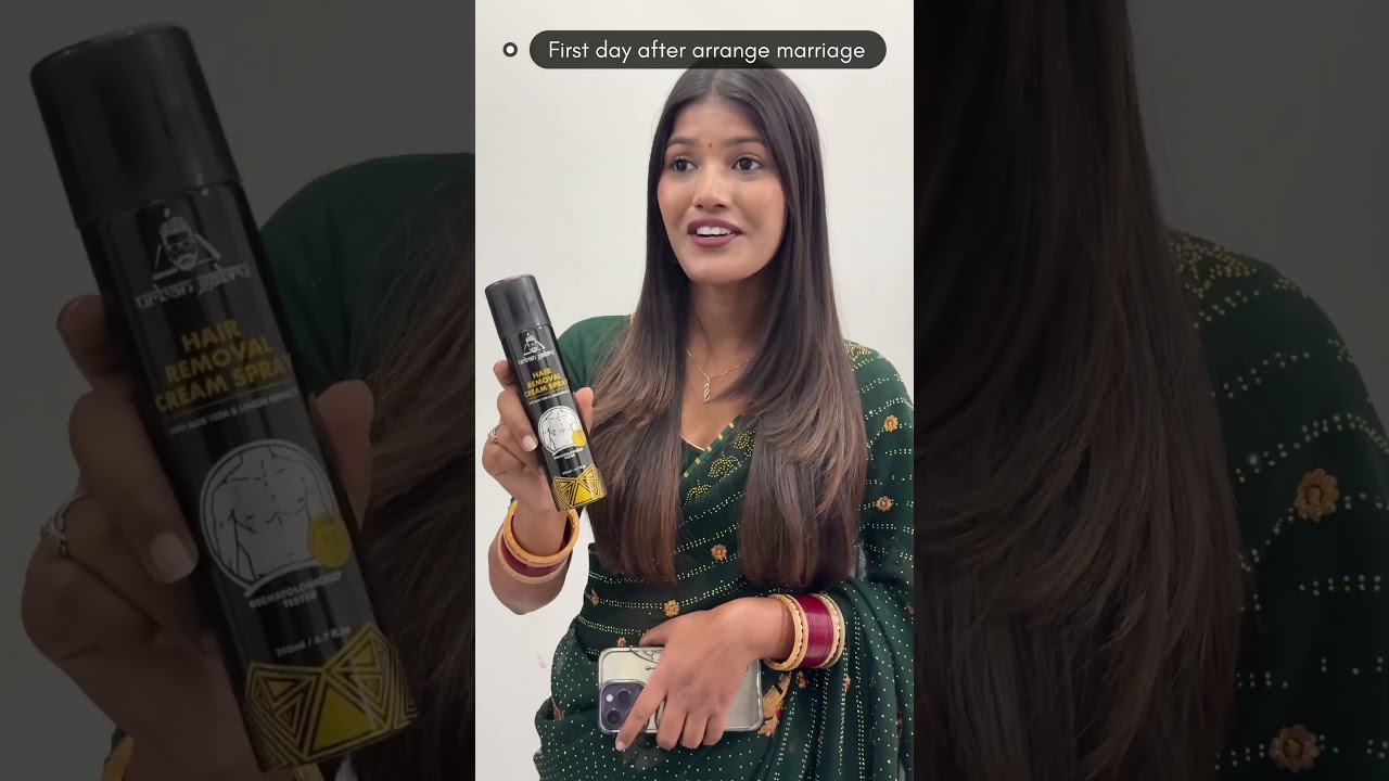 Husband wife love Must try : UrbanGabru Hair Removal Cream Spray.Product link in bio ✅