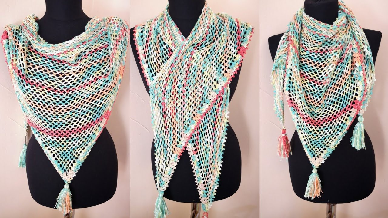 Sadece Zincirle Harika File Şal Yapımı