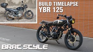 Cafe Racer Timelapse Build - Yamaha YBR 125 Brat style