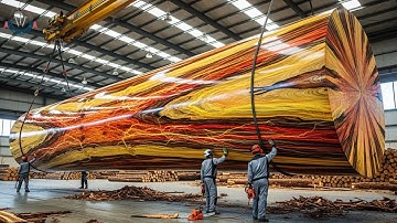 Extreme ASMR Wood Cutting – Stihl 880 Milling Giant Redwood Logs Into Flawless Wood Slabs