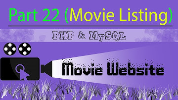Part 22 Frontend Movie Website - Movie Listing - Using PHP and MySQL