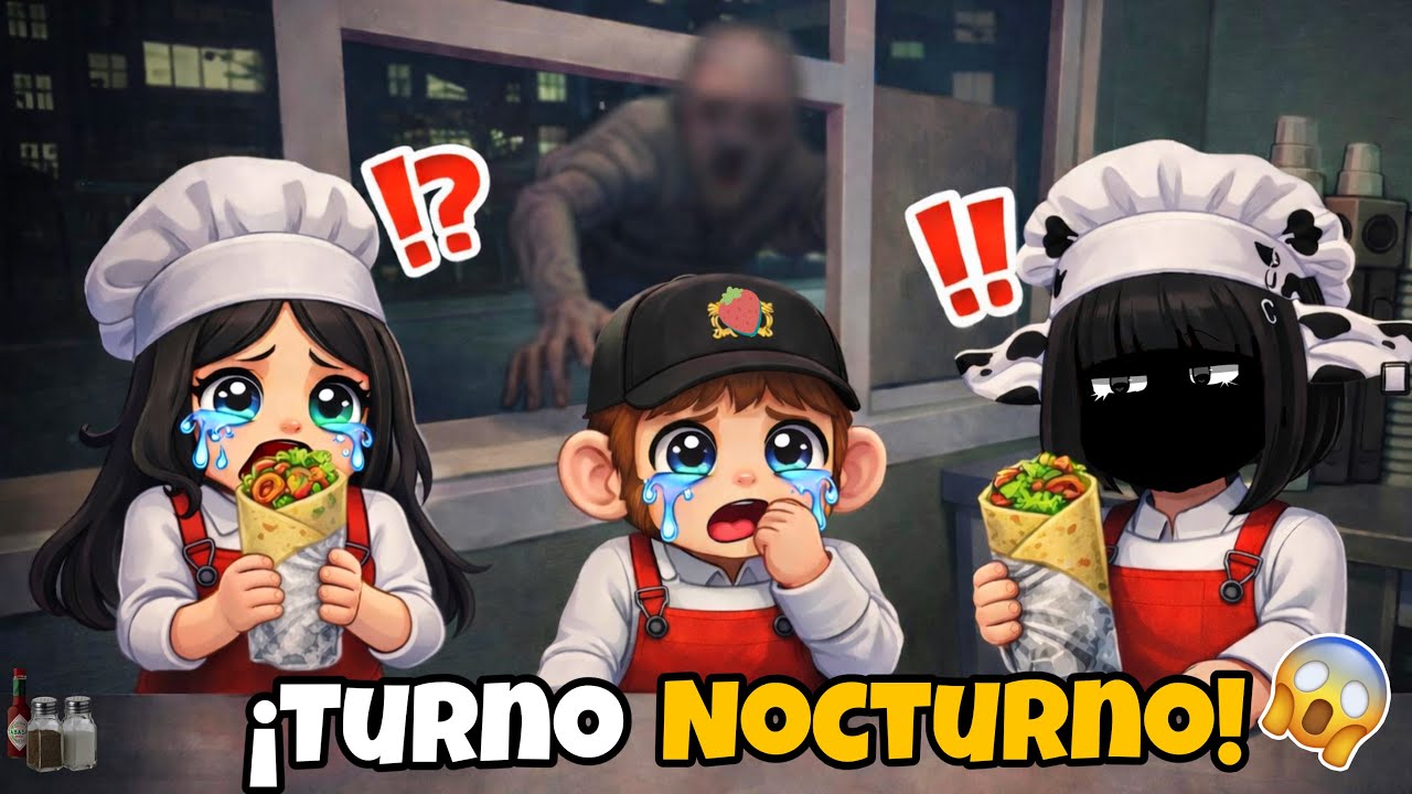 NO DEBIMOS ABRIR EL PUESTO DE NOCHE 😱🌯 | Roblox