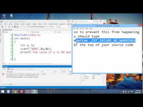 SANJAY(Visual Studio scanf error).