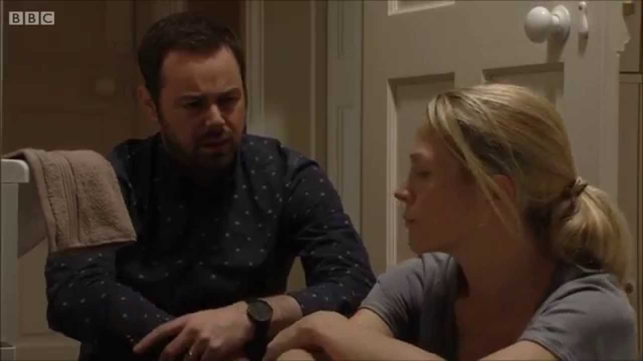 Eastenders - Linda thinks shes pregnant and tells everyone to get out!