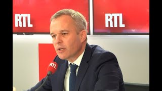 François de Rugy promet sur RTL de baisser de 40% les énergies fossiles d'ici 2030