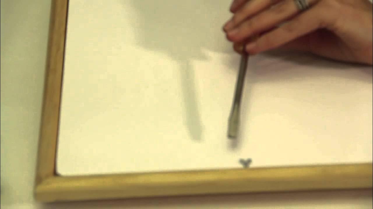 How to fit a paper backing to a picture frame - Professional framing tips.  