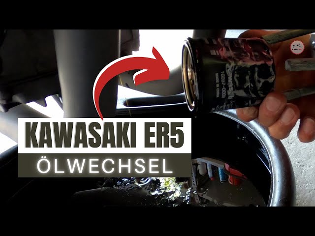 Kawasaki ER6N 2008 ABS Tutorial #021 Öl wechsel Ölfilter tauschen