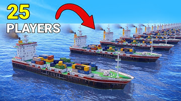 I Gave 25 Rust Players their own Cargo Ship - Random Items