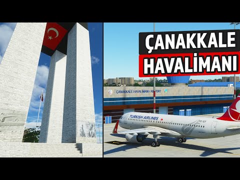 LTBH Çanakkale Havalimanı Eklentisi, Şehitler Abidesi... Microsoft Flight Simulator w/PACX Yolcuları