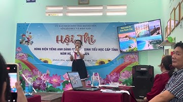 Hùng biện tiếng anh cấp tỉnh năm học 2023-2024