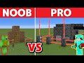 Minecraft noob vs pro  challenge construction de maison securisee