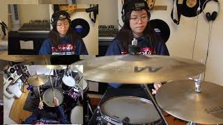 Erika plays La Bikina on Drums (3 Camera Angles)