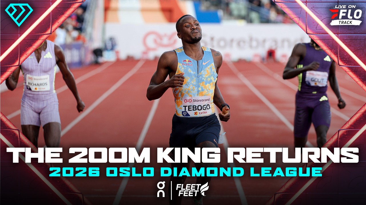 Gout Gout vs Tebogo Over 200m | 2026 Oslo Diamond League