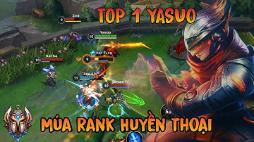 LMHT Tốc Chiến: TOP 1 YASUO MÚA RANK HUYỀN THOẠI ĐẦU MÙA CỰC ẢO - YASUO VS ZED MID LANE