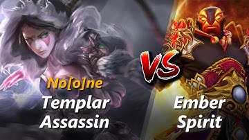 No[o]ne mid Templar Assassin vs Ember Spirit | First 10 minutes