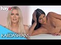 Khloé & Kylie Think Kim's Skims Shoot Is WEIRD! | Season 17 | Keeping Up With The Kardashians