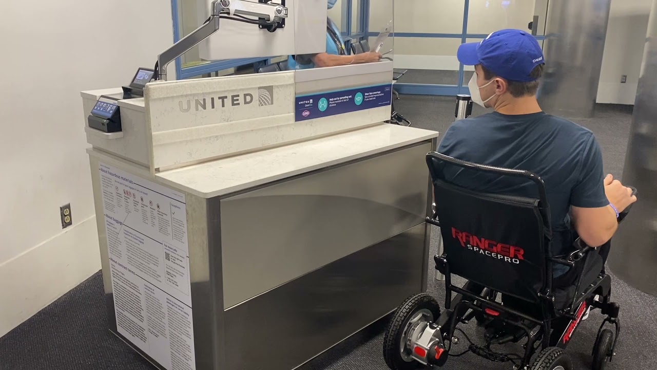 SPACEPRO Power Wheelchair - Airport Experience & flying to Hawaii. Carbon, Lightweight & Foldable