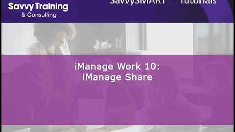 iManage Work 10: iManage Share