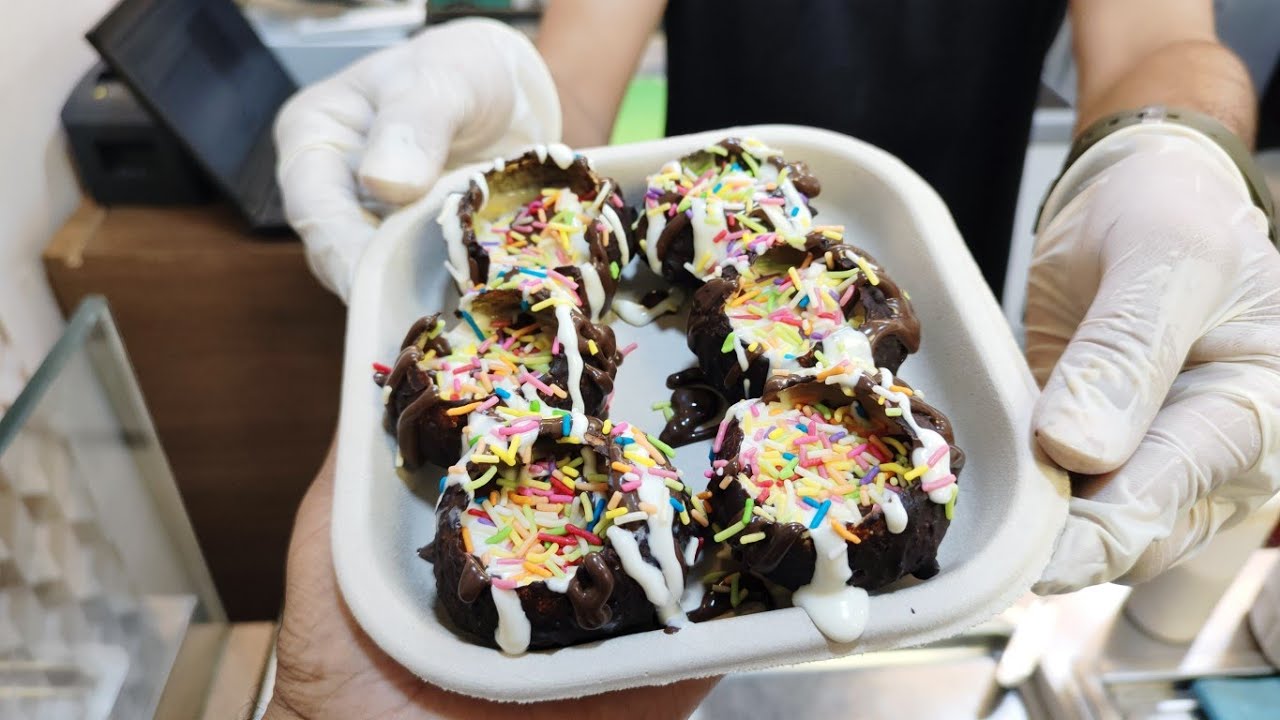 Mumbai Famous Chocolate Pani Puri In Mira Road Indian Street Food mumbai-famous-chocolate-pani-puri-in-mira-road-indian-street-food