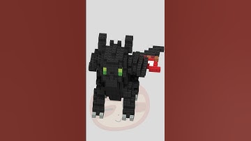 Toothless - Răng Sún - How to train your dragon - hướng dẫn chi tiết #shorts