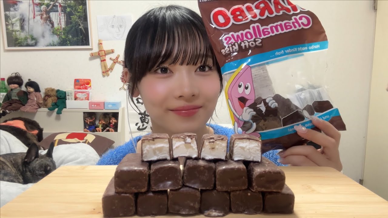 【ASMR】ハリボーのチョコマシュマロ食べる音