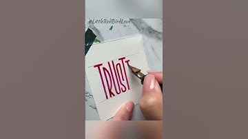 Amazing & Satisfying Calligraphy Letterings #Calligraphy #CreativeCalligraphy #Calligraphyasmr