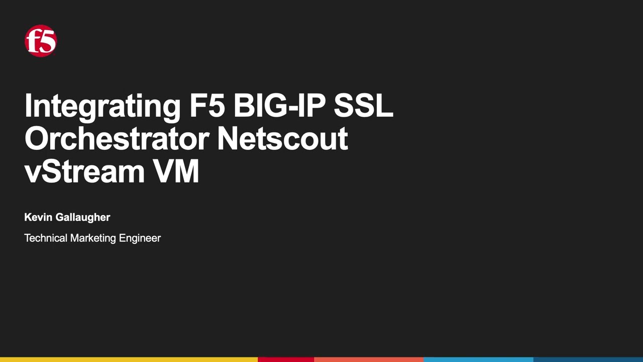 Integrating SSL Orchestrator with Netscout vStream