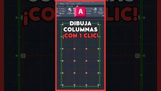 ¿Cómo dibujar columnas en AutoCAD? 👉🏼 (Con 1 clic) #autocad #yqarch