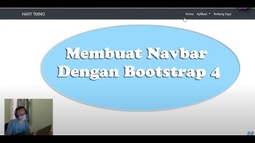 Membuat Navbar Dengan Bootstrap 4 (hafit tekno official)