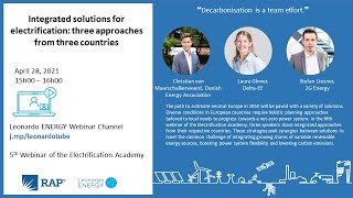 Integrated solutions for electrification: three approaches from three countries