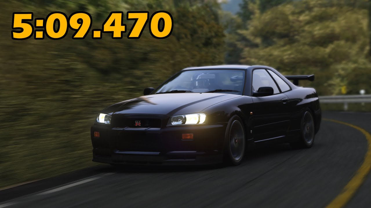 Akina Downhill Time Attack! (5:09.470) -- Nissan Skyline R34  -- Assetto Corsa