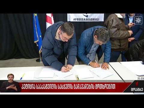 პეტიცია სააკაშვილის სასჯელის გადავადების მოთხოვნით