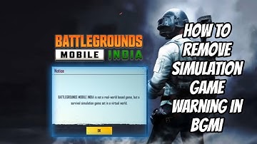 How to Remove Simulation Game Warning in #BGMI (2021) | Quantum Prax