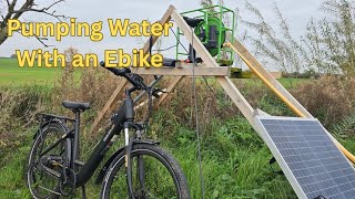 using an ebike to pump water and how I'm never going to run out again!