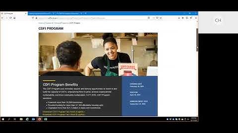 FY 2020 CDFI Program and NACA Program TA Assistance Agreement Webinar