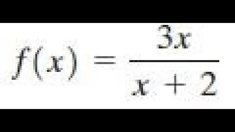 Find the inverse of f(x) = 3x/(x+2) and check it