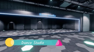 【Unityアセット】Dance Studio (ダンススタジオ3Dモデル)