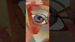 Easy Satisfying How to Paint a Eye using Acrylic Paint art fyp viral shorts artshorts viralart