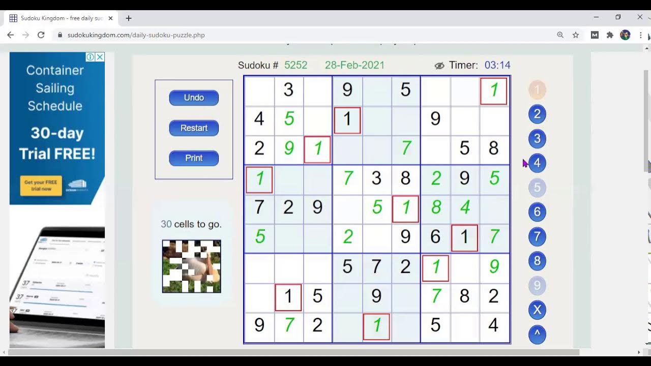 How to solve sudoku;free daily sudoku kingdom YouTube