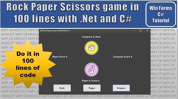 C# Tutorial - Make a Rock Paper Scissors Game in 100 lines of code with .NET