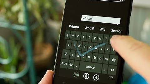 Windows Phone 8.1 Update part 2 word flow keyboard, Here Drive+, Music.
