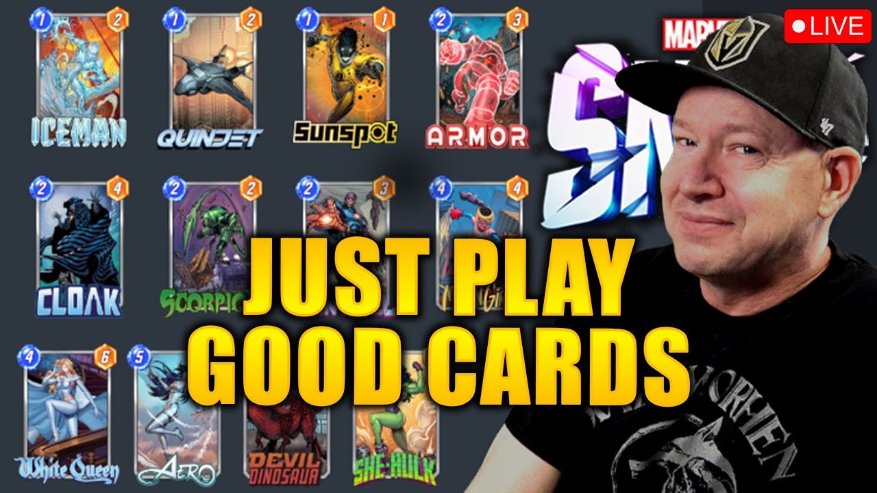 LIVE - Rank 105 - JUST PLAY BASIC GOOD CARDS! - Reddit Review - MARVEL Snap