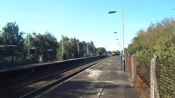 FTPE Class 185 speeds through Trafford Park on Scarborough-Liverpool service 22/09/12