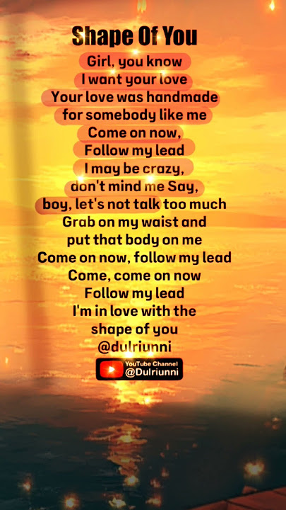 🌼 Shape of You | Ed Sheeran