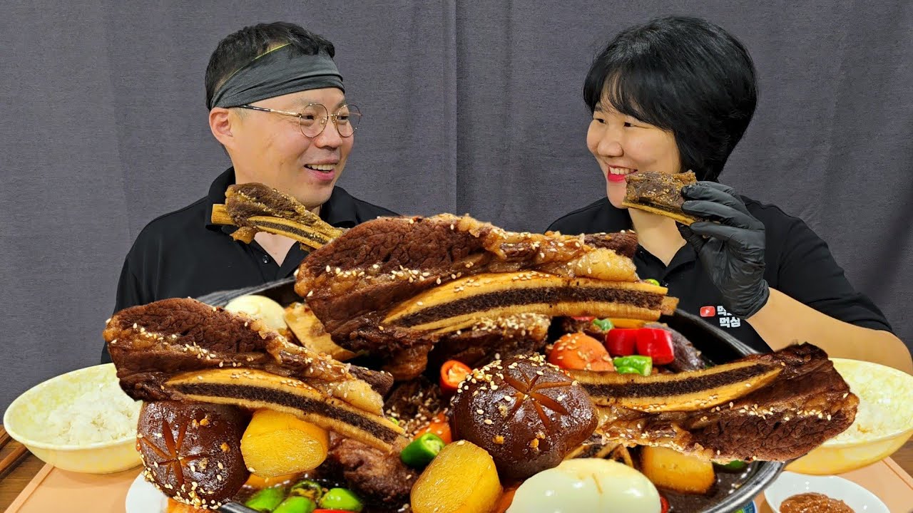 Тает во рту, крадет ваш рис — Galbi-jjim Mukbang