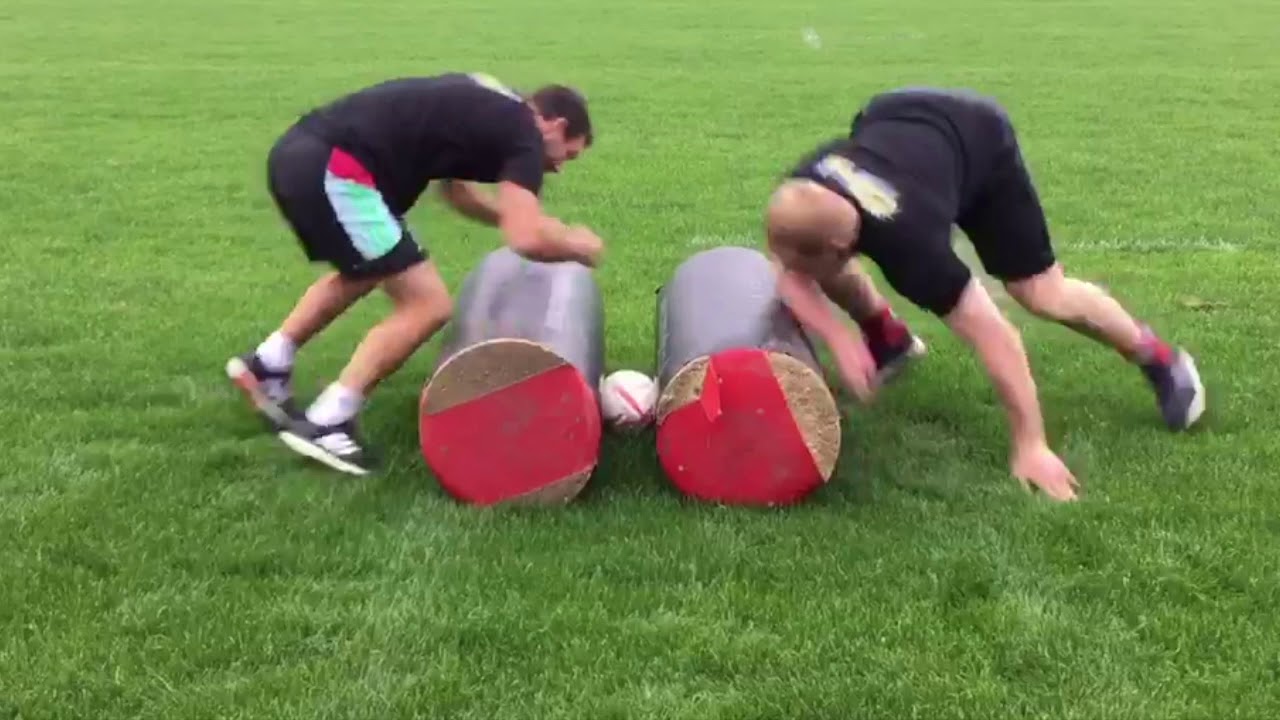 James Chisholm and Karl dickson show us a rugby drill to help with your