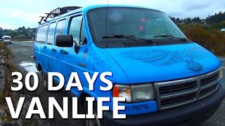 30 Days Living in a Van