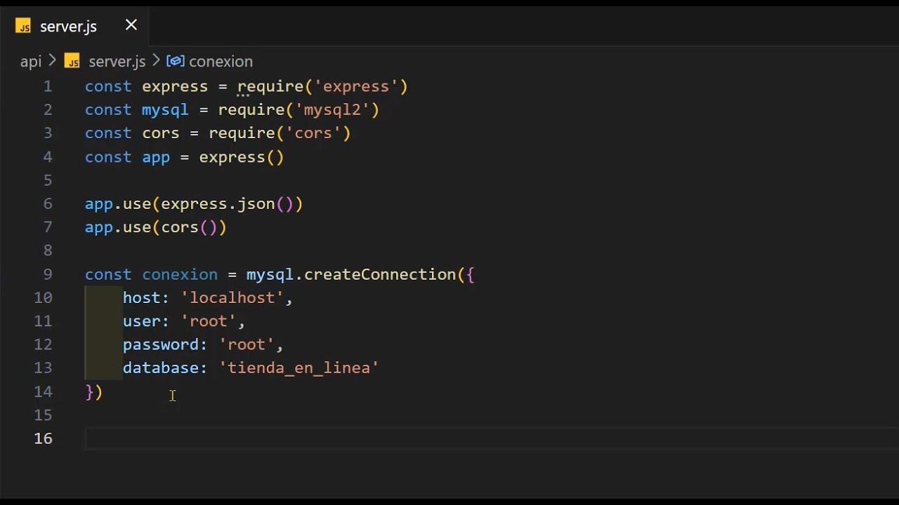 NodeJs. Backend con MySql (Proyecto básico para principiantes). - YouTube