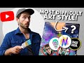 Painting the BIGGEST YouTube Art Collab... with world's MOST DIFFICULT painting technique!